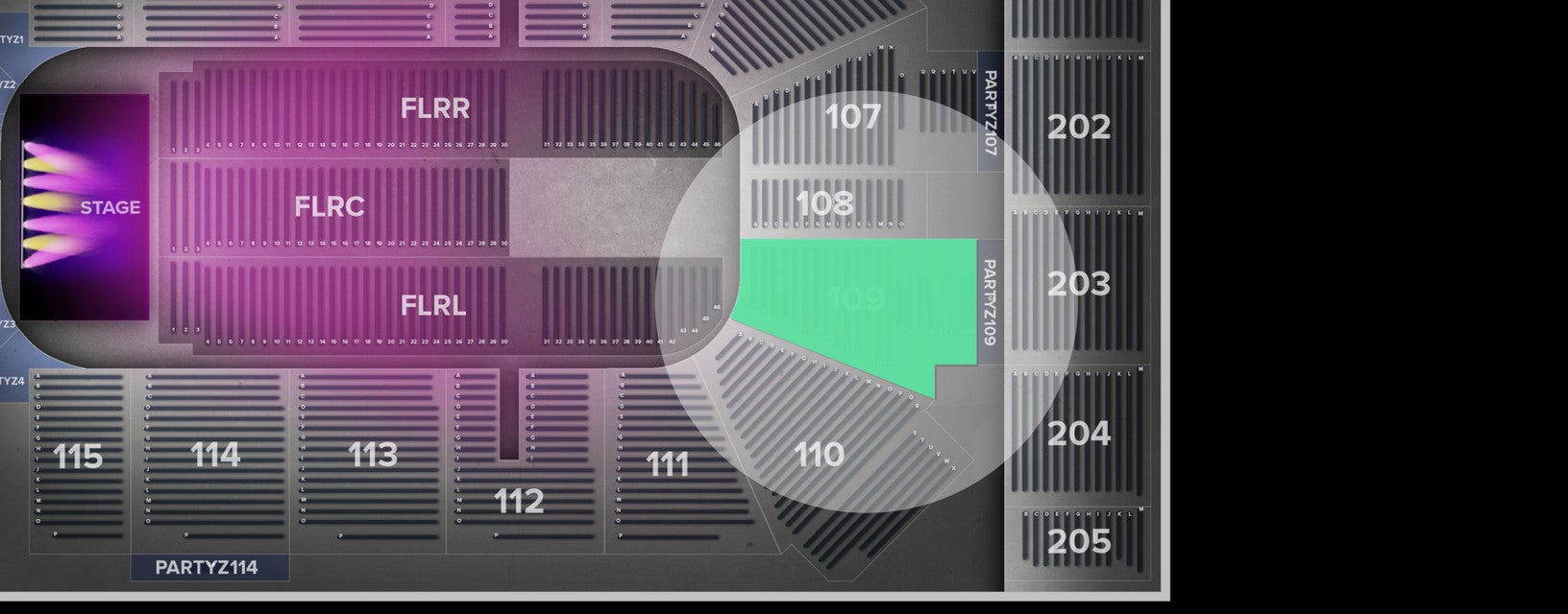 Seat view from Lower