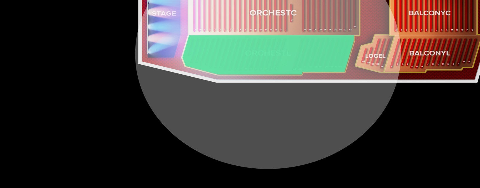 Seat view from Orchestra