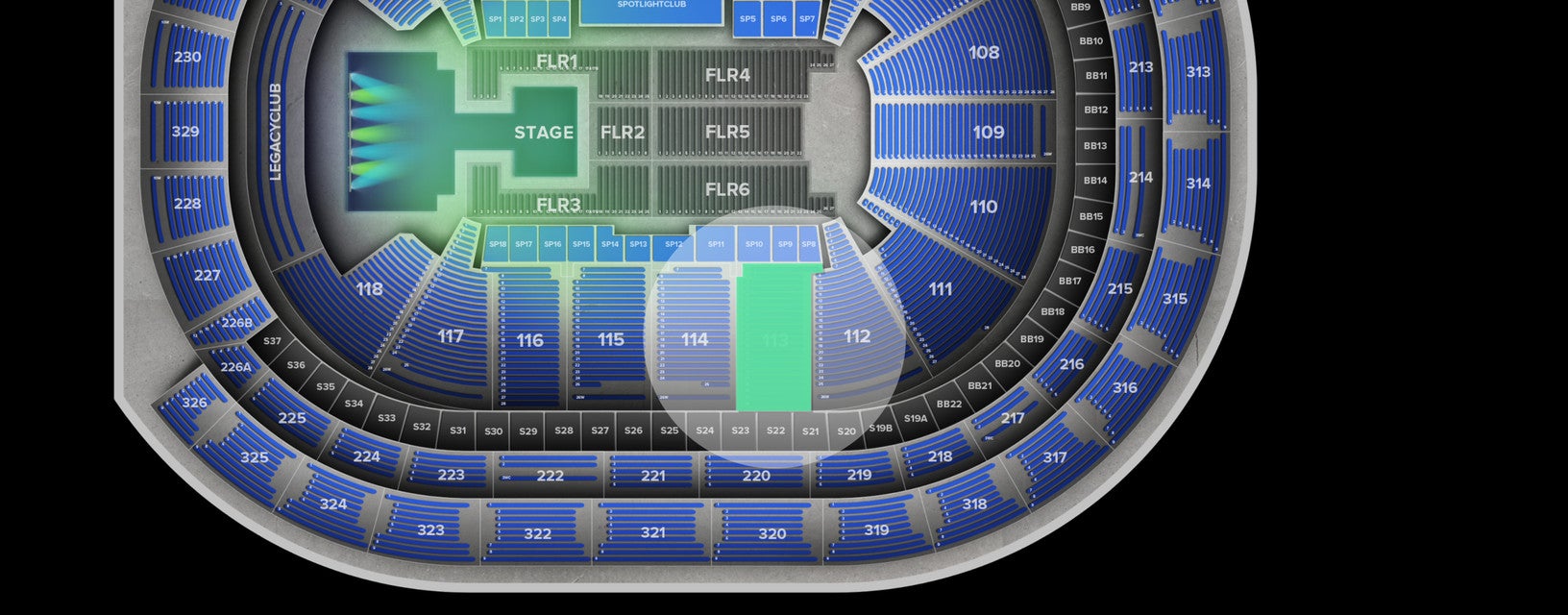 Seat view from Lower