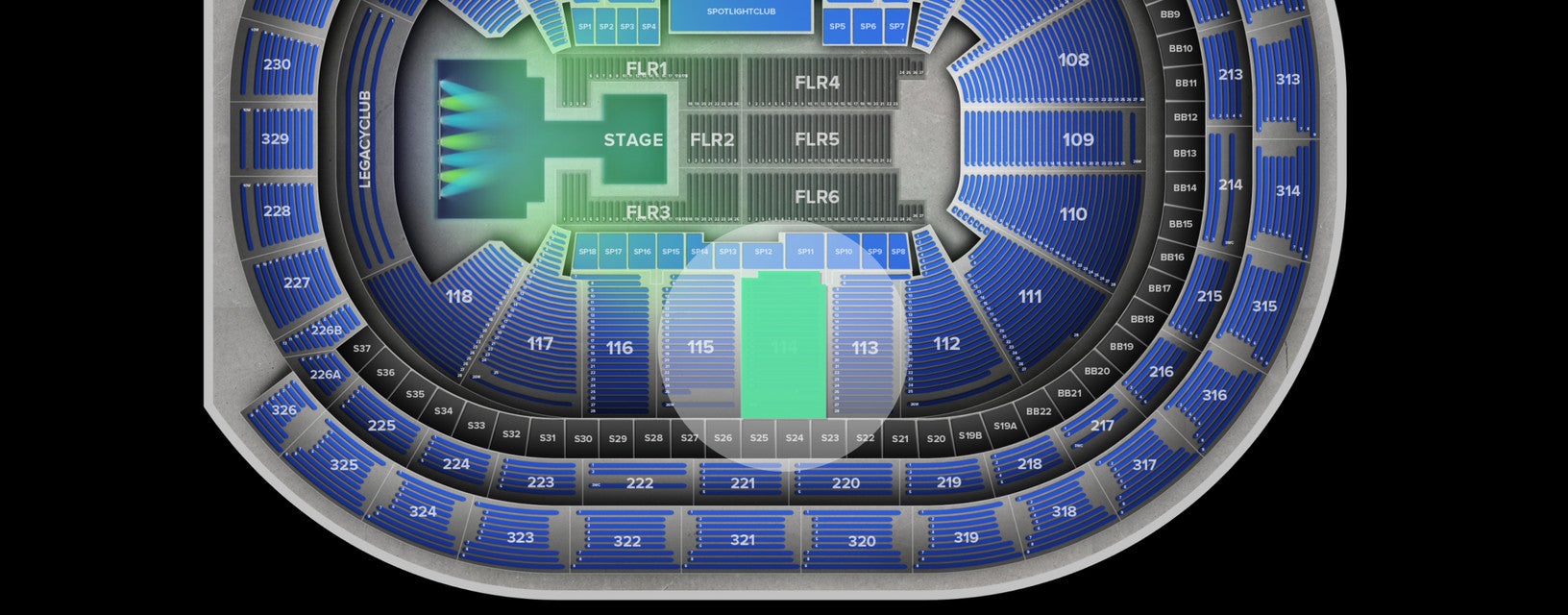Seat view from Lower