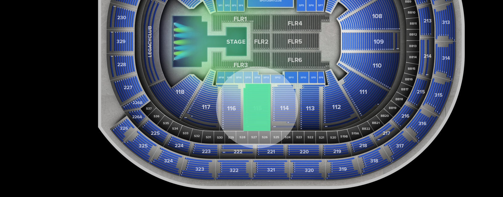 Seat view from Lower