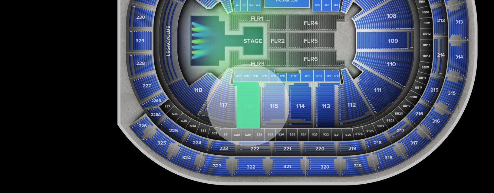 Seat view from Lower