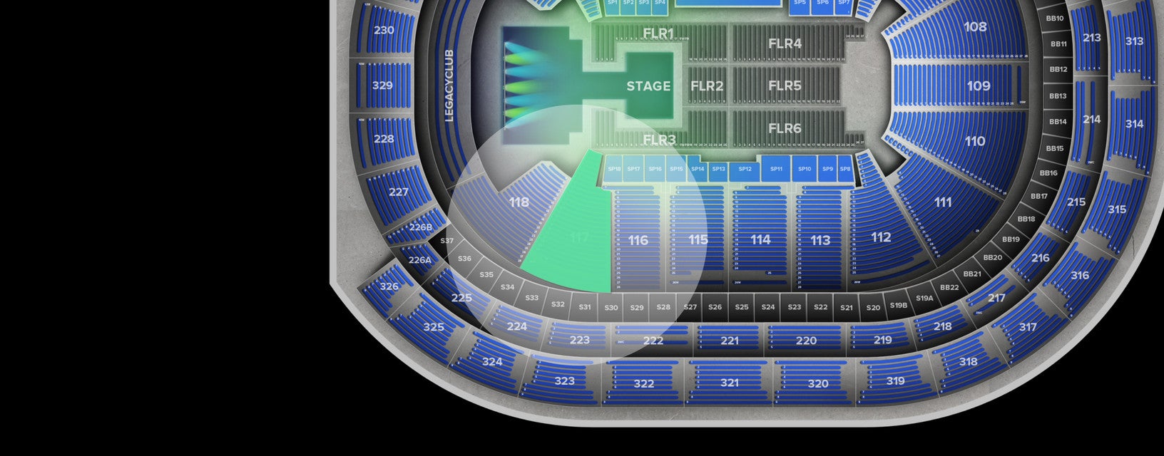 Seat view from Lower