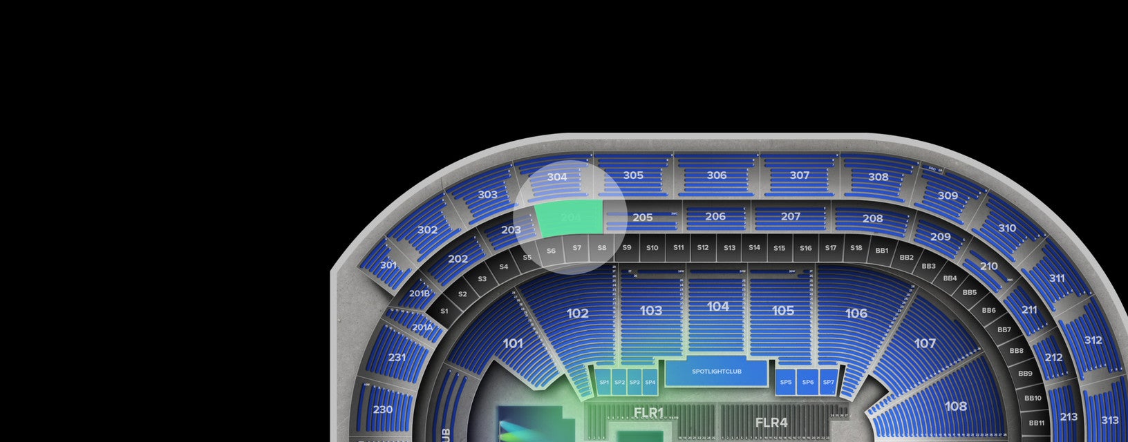 Seat view from Loge