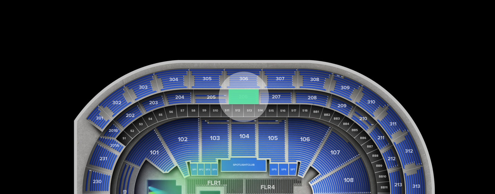 Seat view from Loge