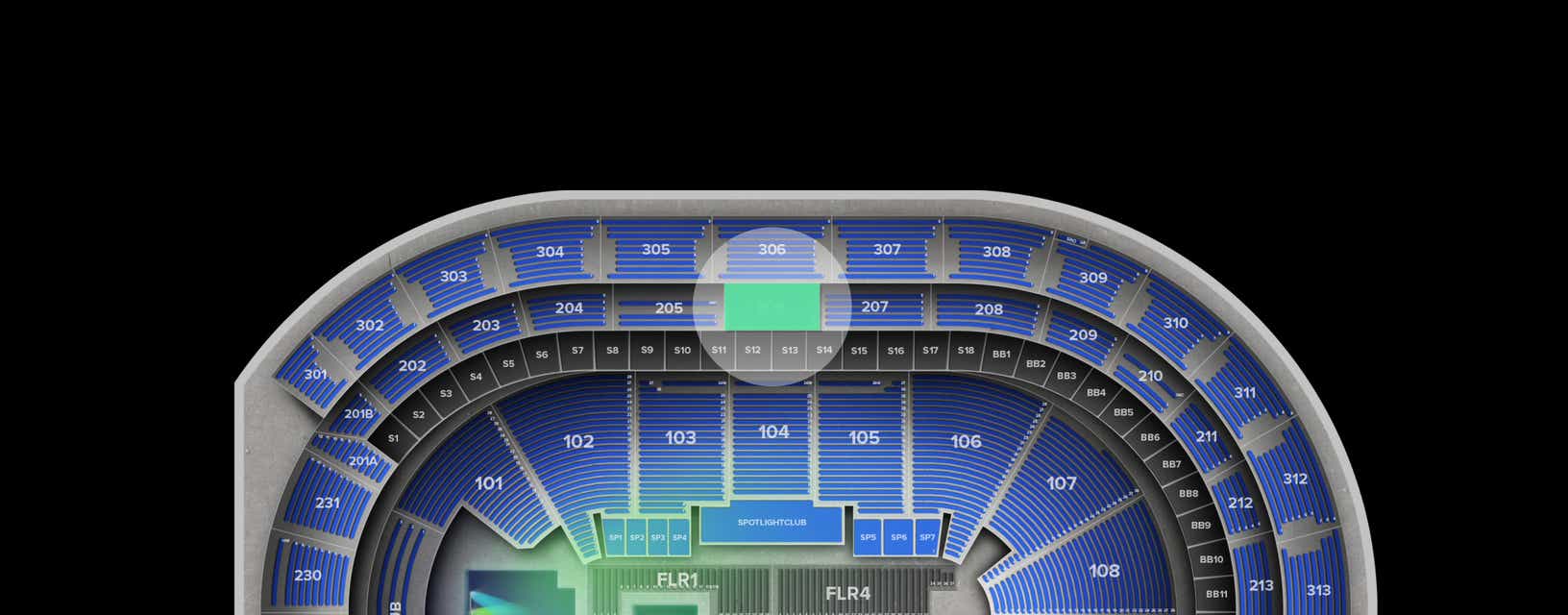 Seat view from Loge