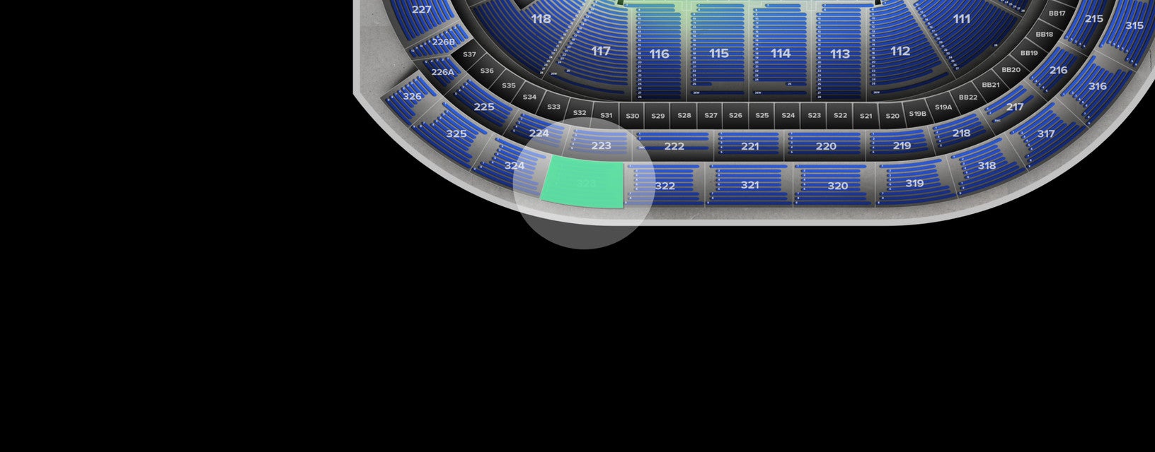 Seat view from Upper