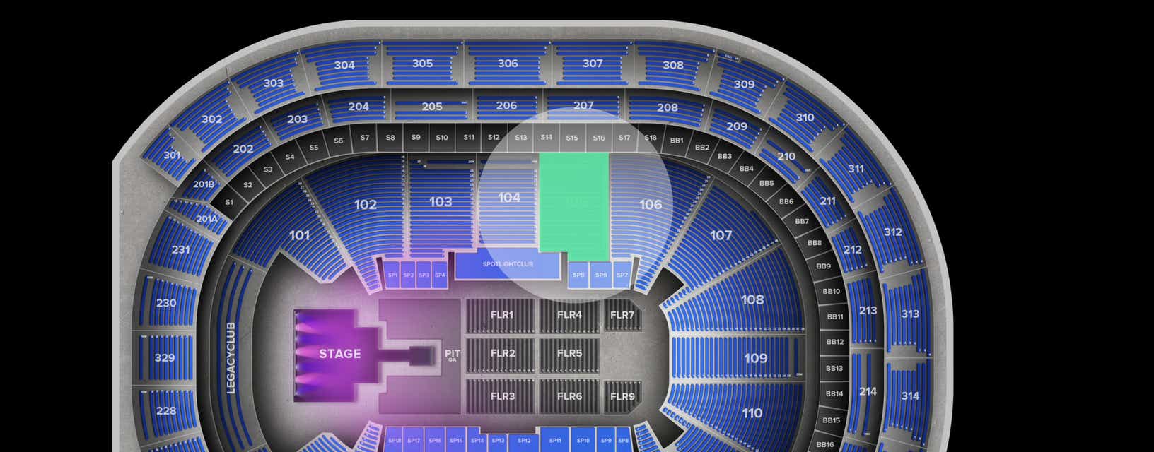 Seat view from Lower