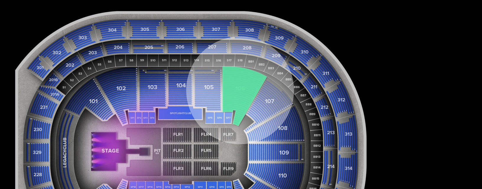 Seat view from Lower