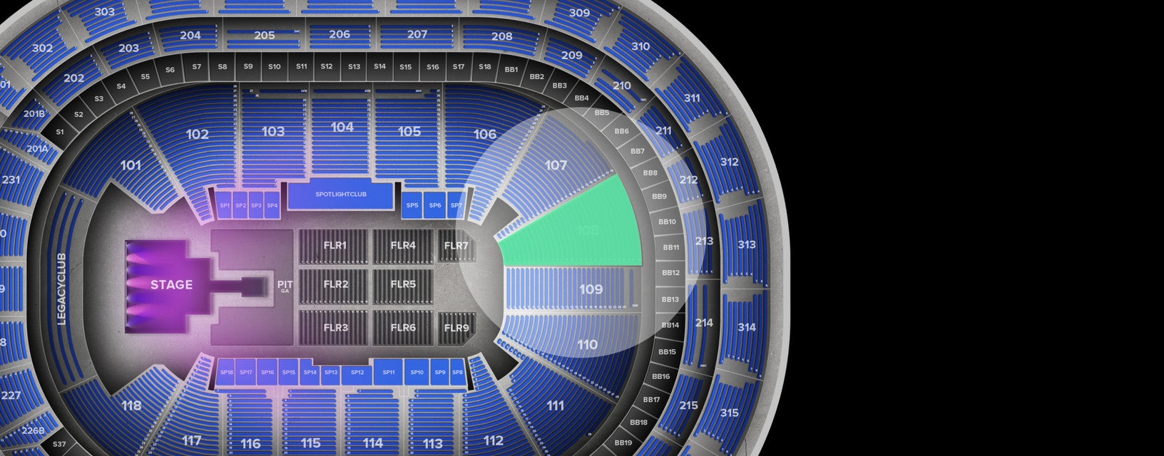Seat view from Lower