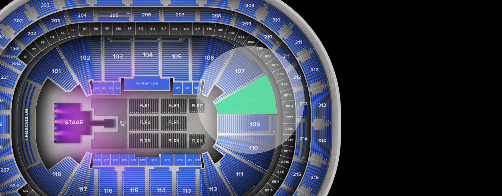 Seat view from Lower