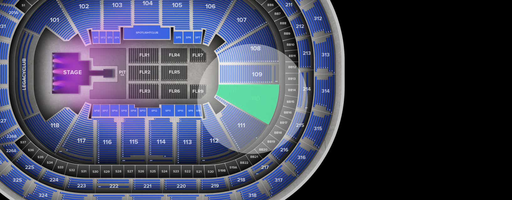 Seat view from Lower