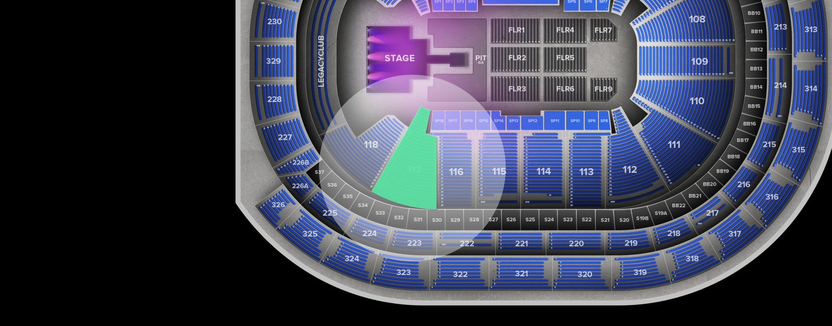 Seat view from Lower