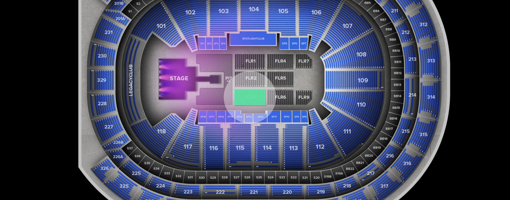 Seat view from Floor