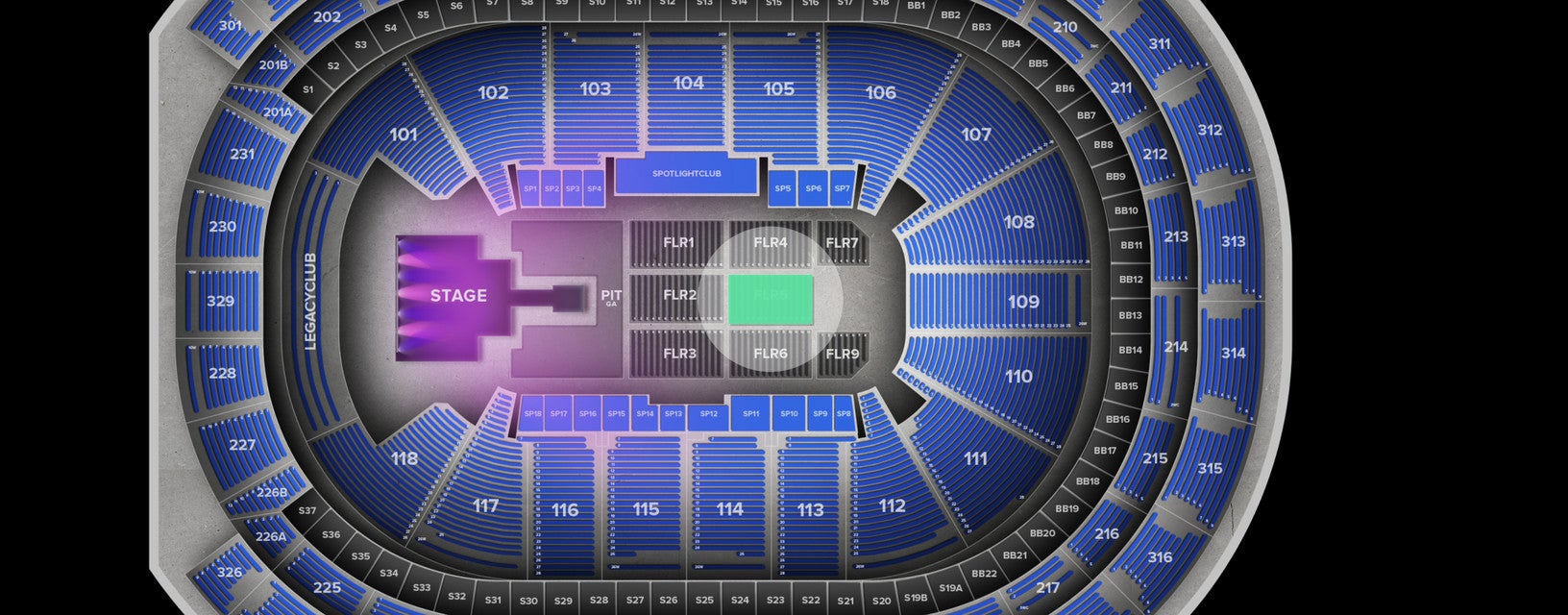 Seat view from Floor