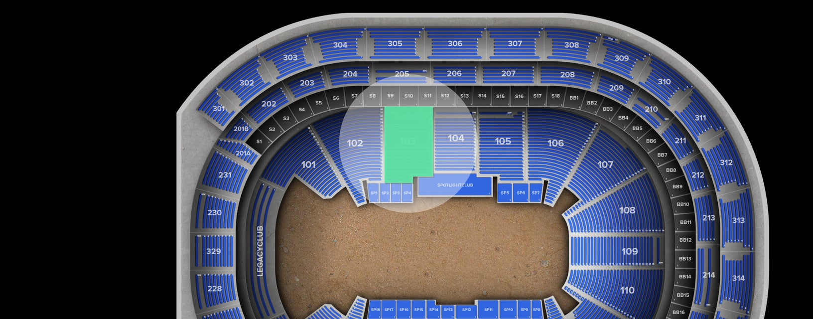 Seat view from Lower