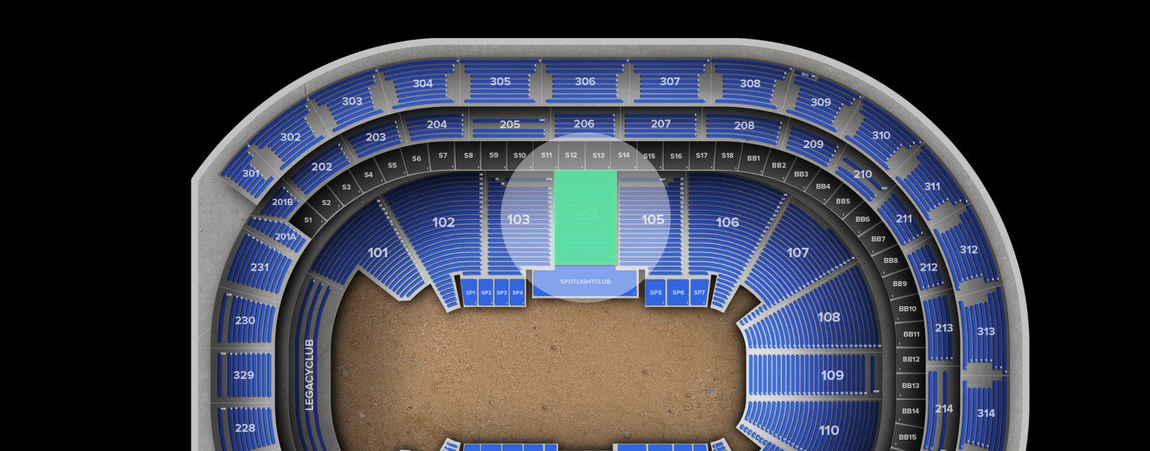 Seat view from Lower