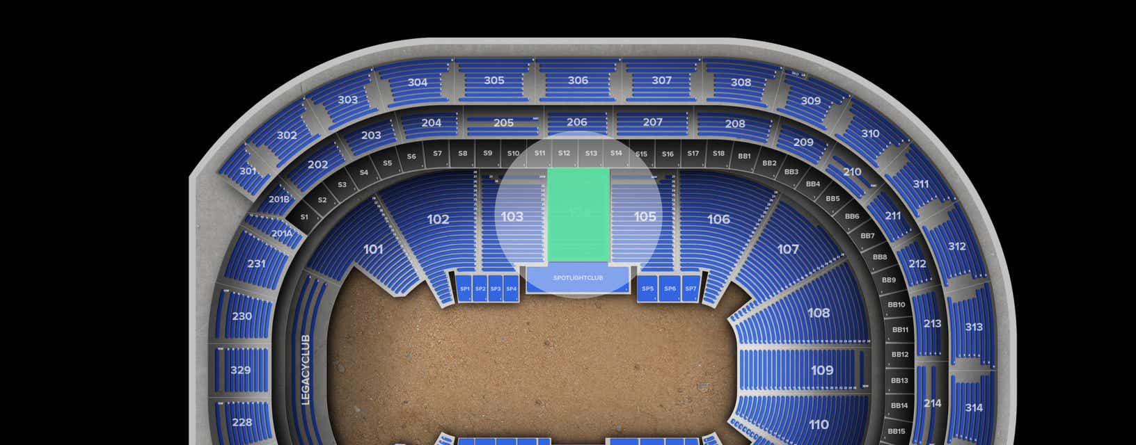 Seat view from Lower