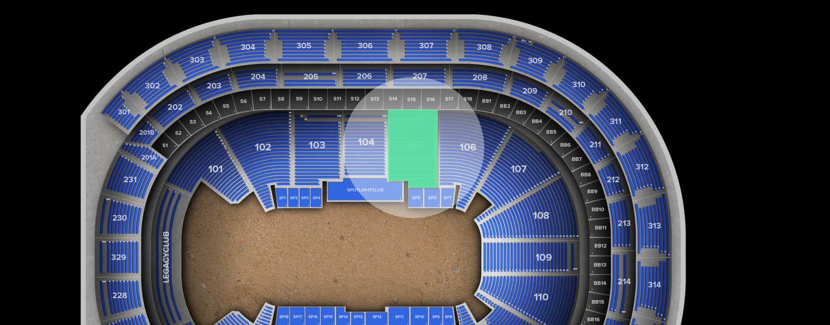 Seat view from Lower