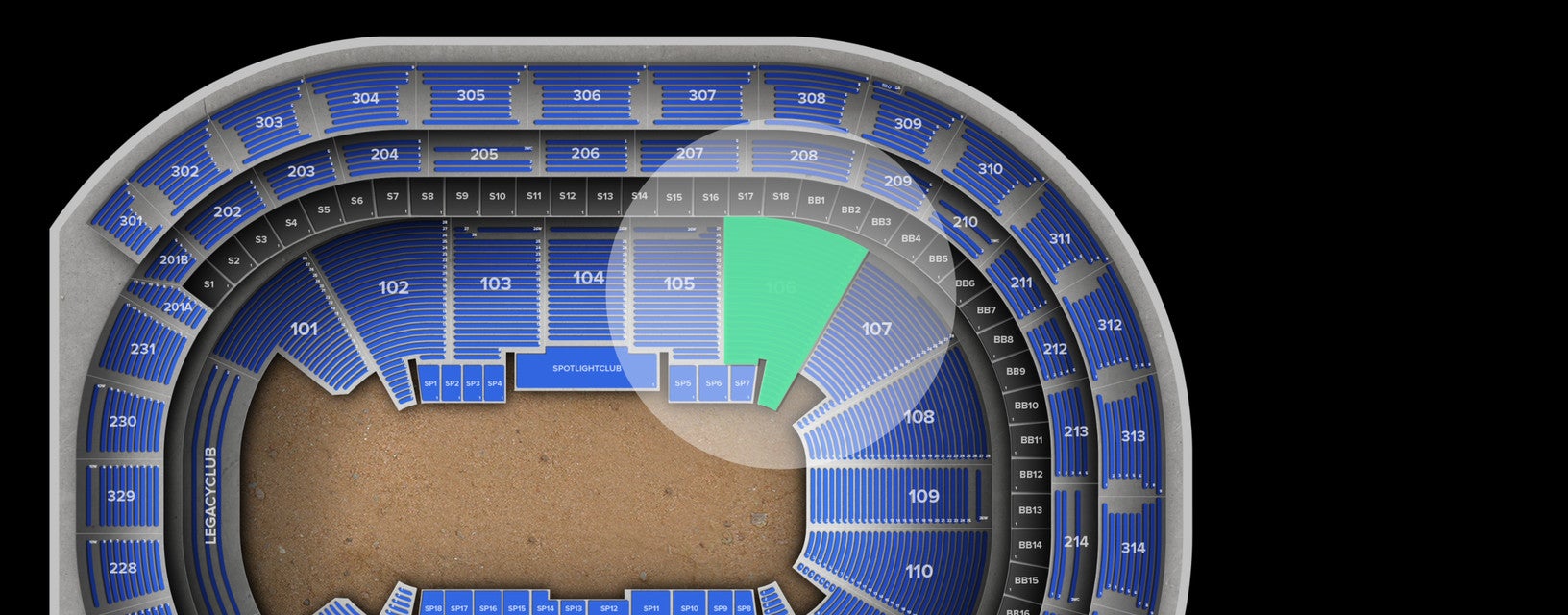 Seat view from Lower