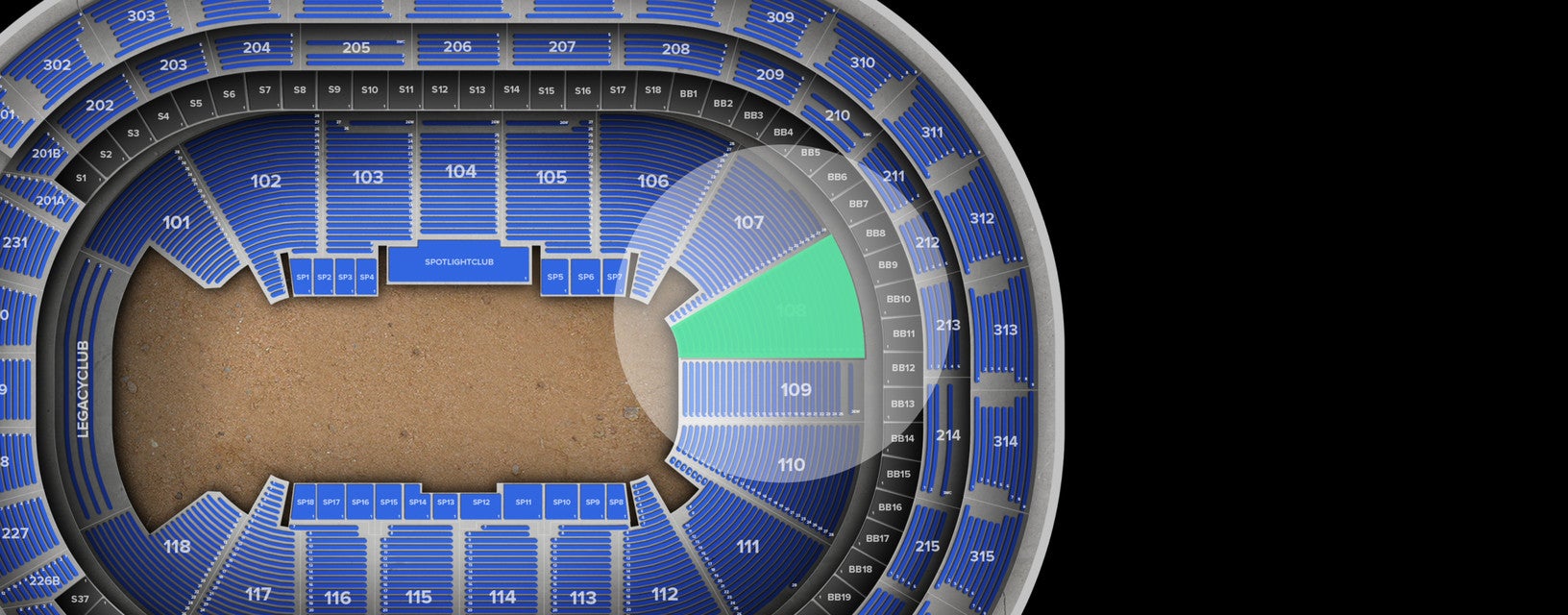 Seat view from Lower