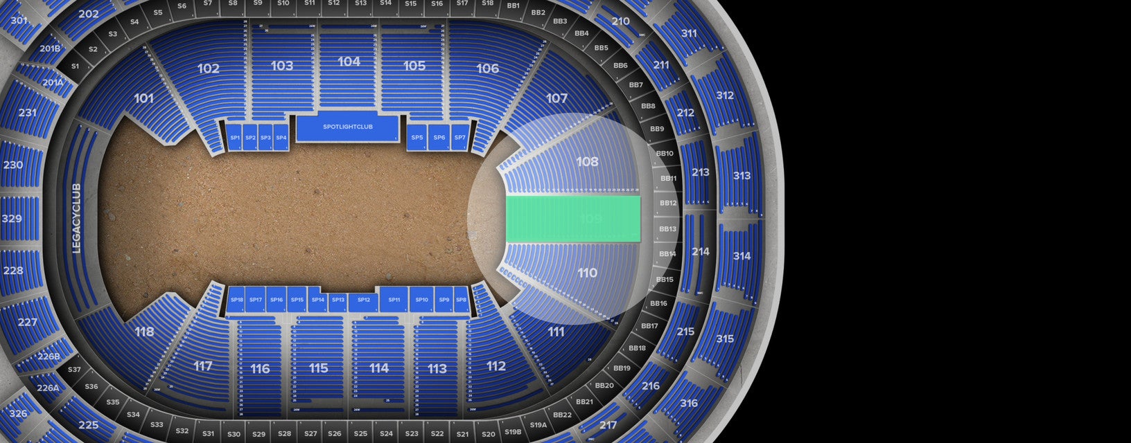 Seat view from Lower