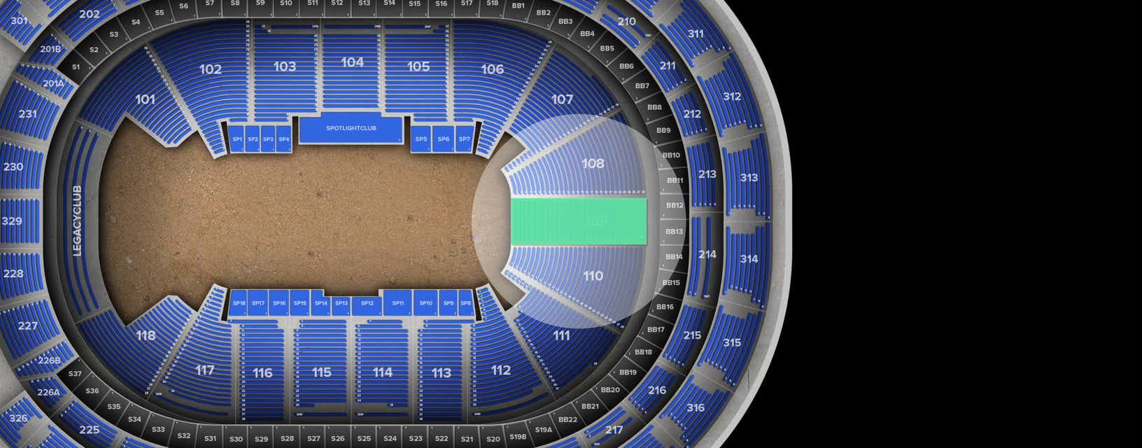 Seat view from Lower