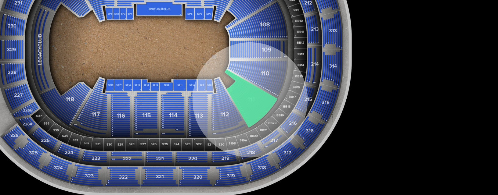 Seat view from Lower