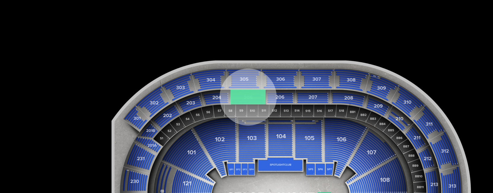 Seat view from Loge