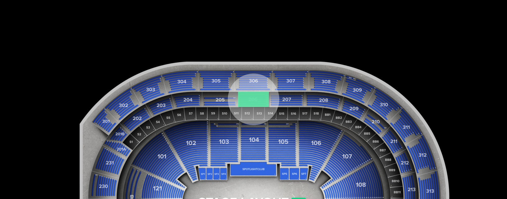 Seat view from Loge