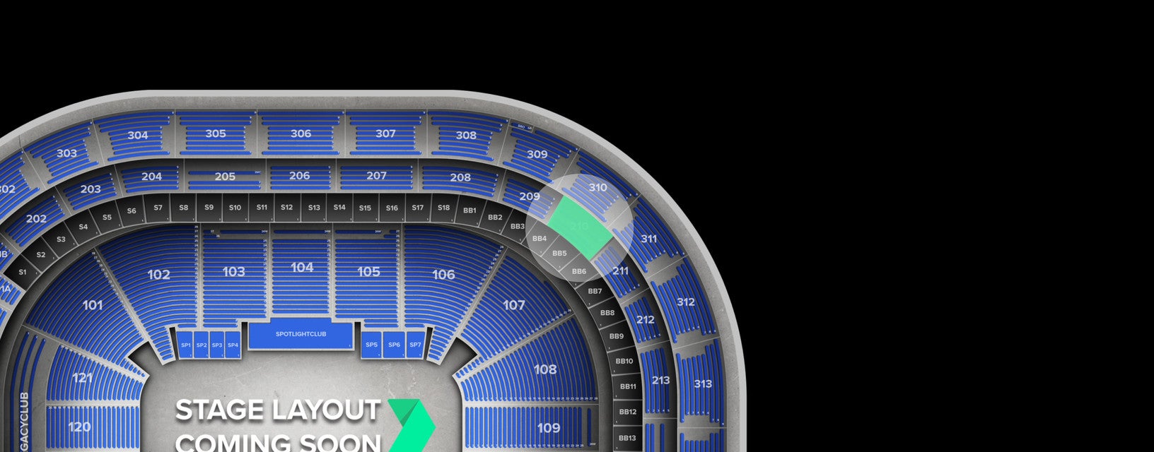 Seat view from Loge