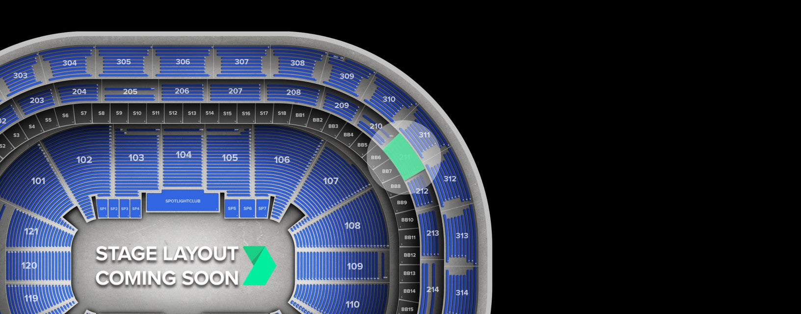 Seat view from Loge