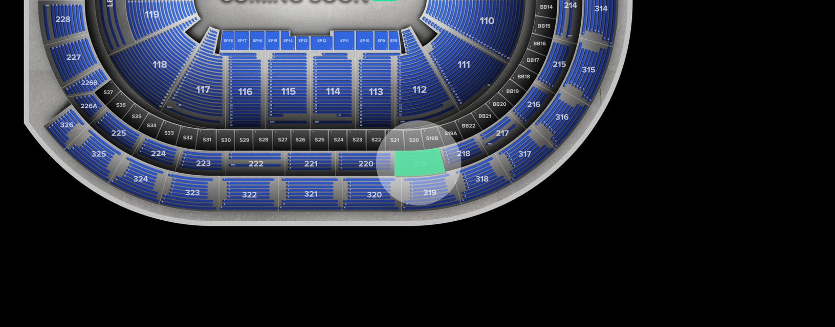 Seat view from Loge