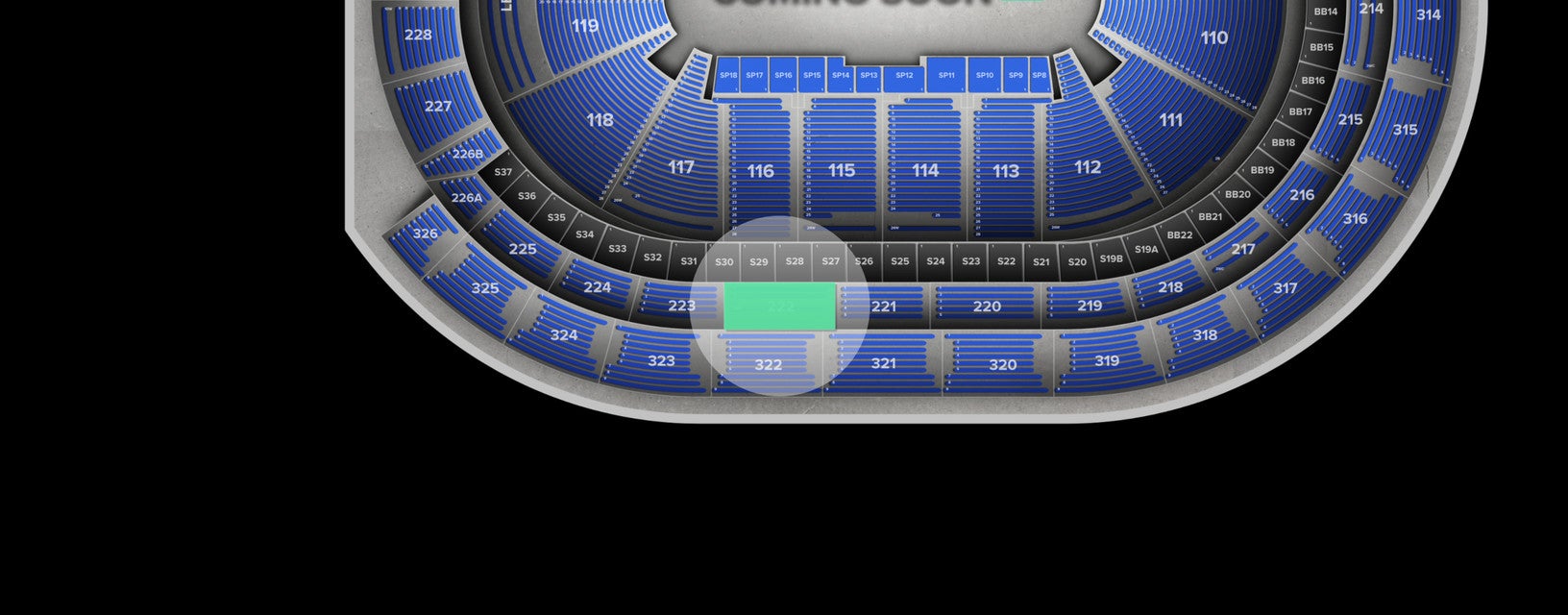 Seat view from Loge