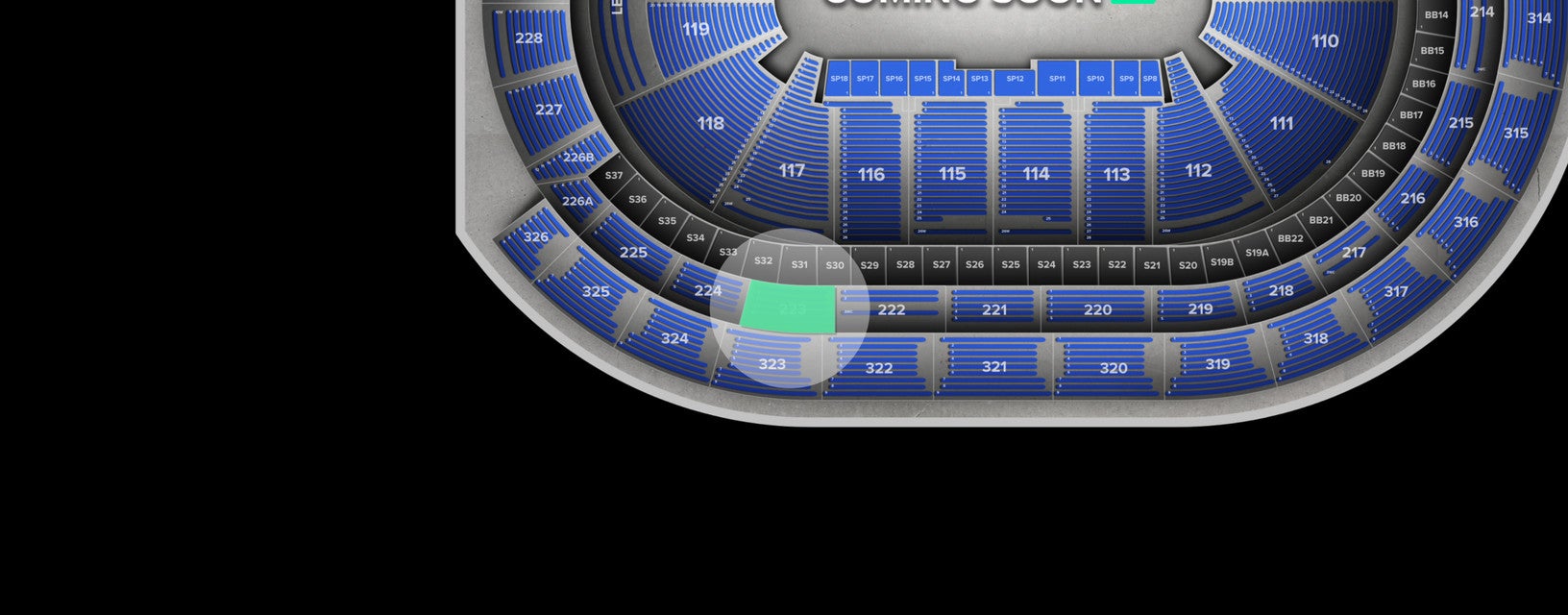 Seat view from Loge