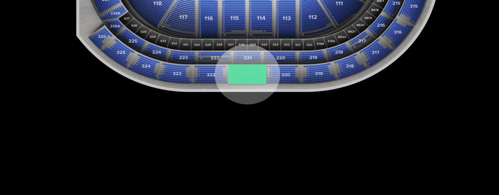 Seat view from Upper