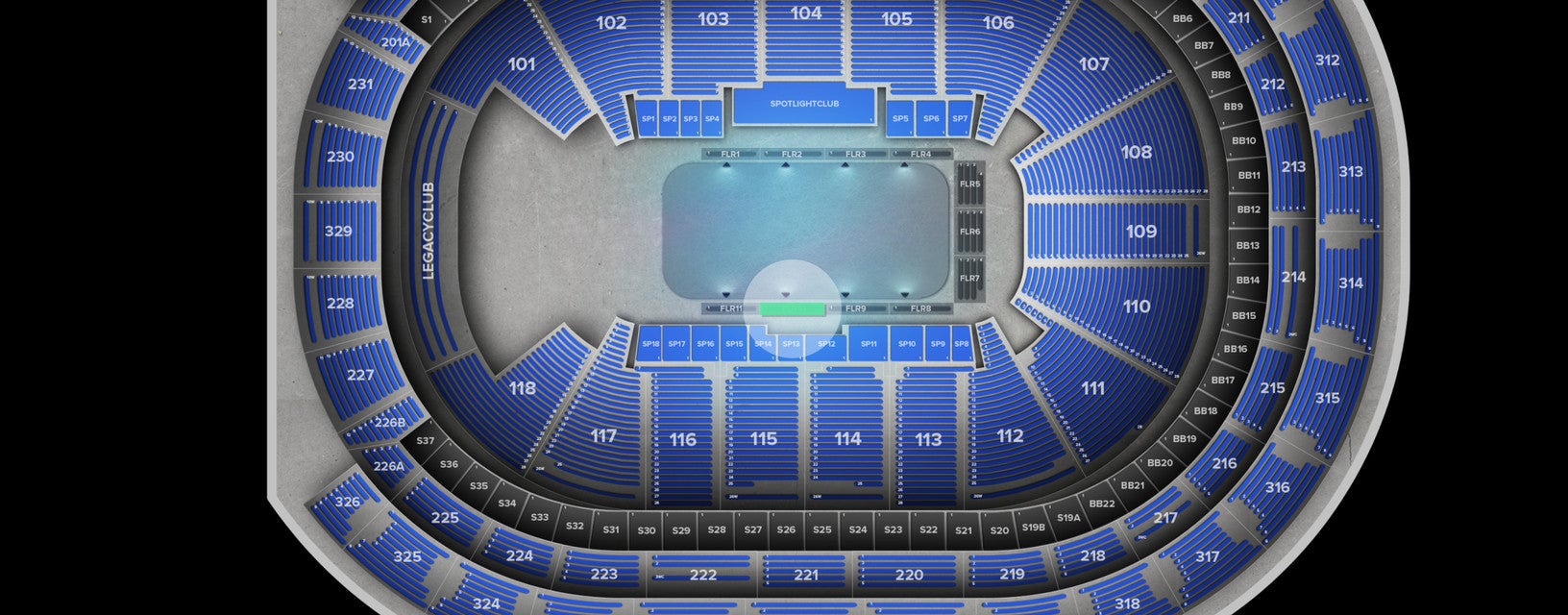Seat view from Floor
