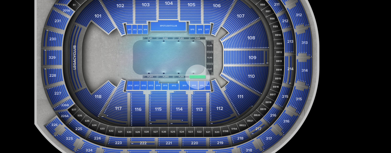 Seat view from Floor