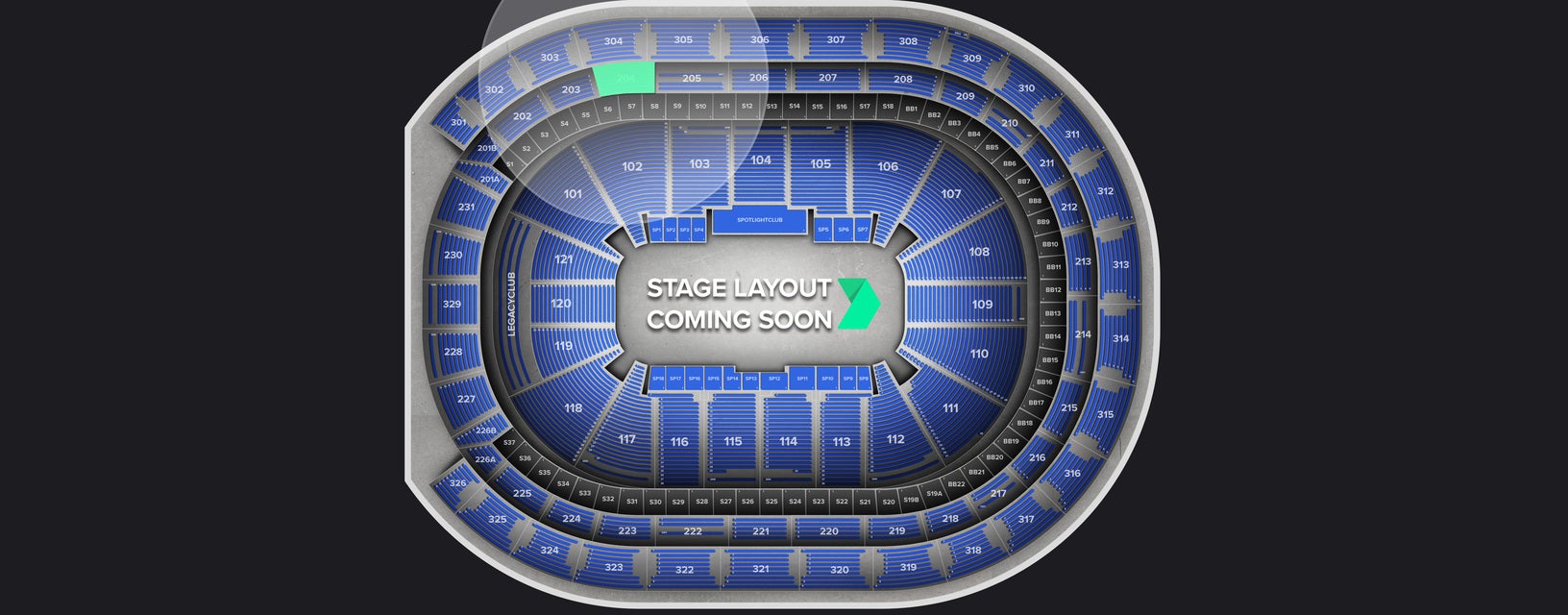 Seat view from Loge