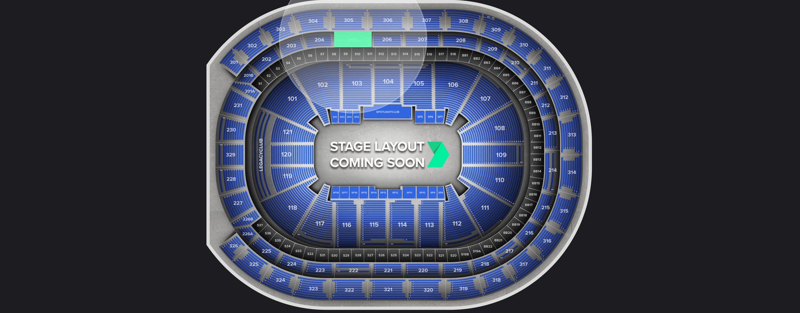 Seat view from Loge