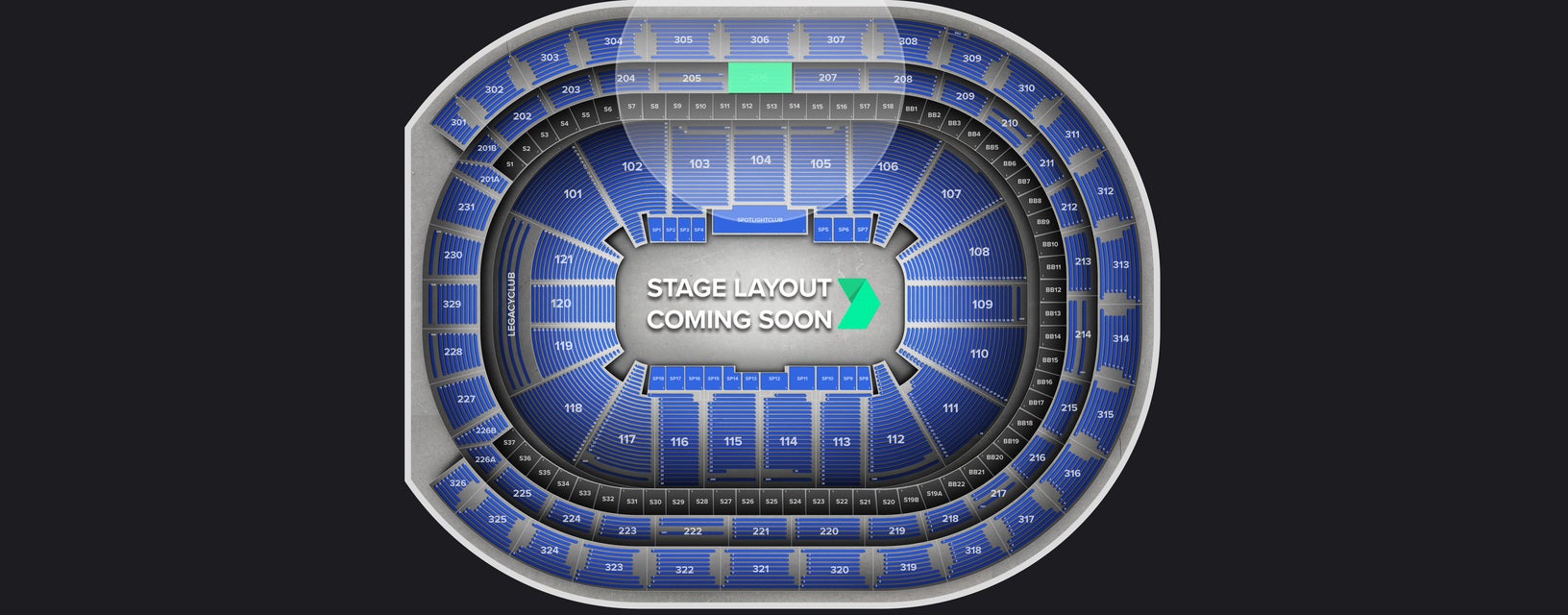 Seat view from Loge