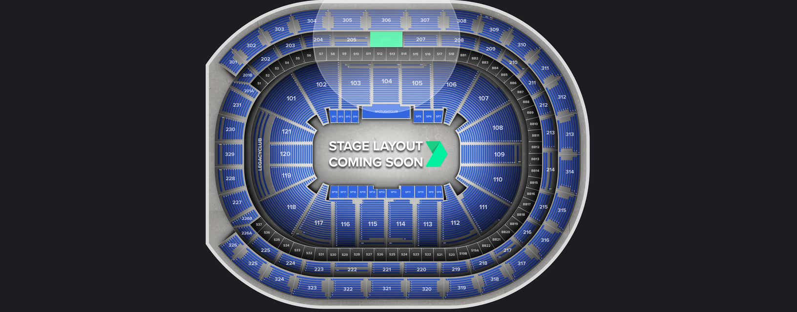 Seat view from Loge
