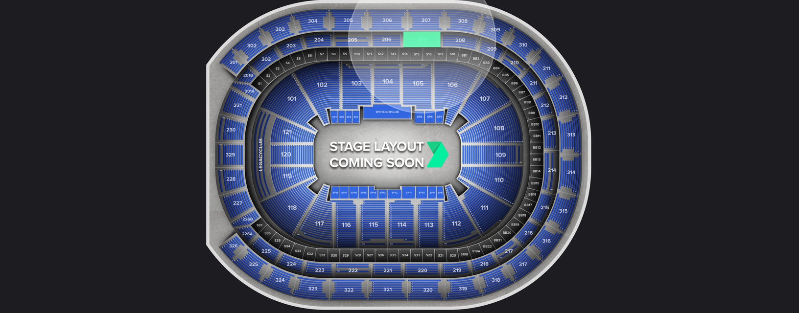 Seat view from Loge