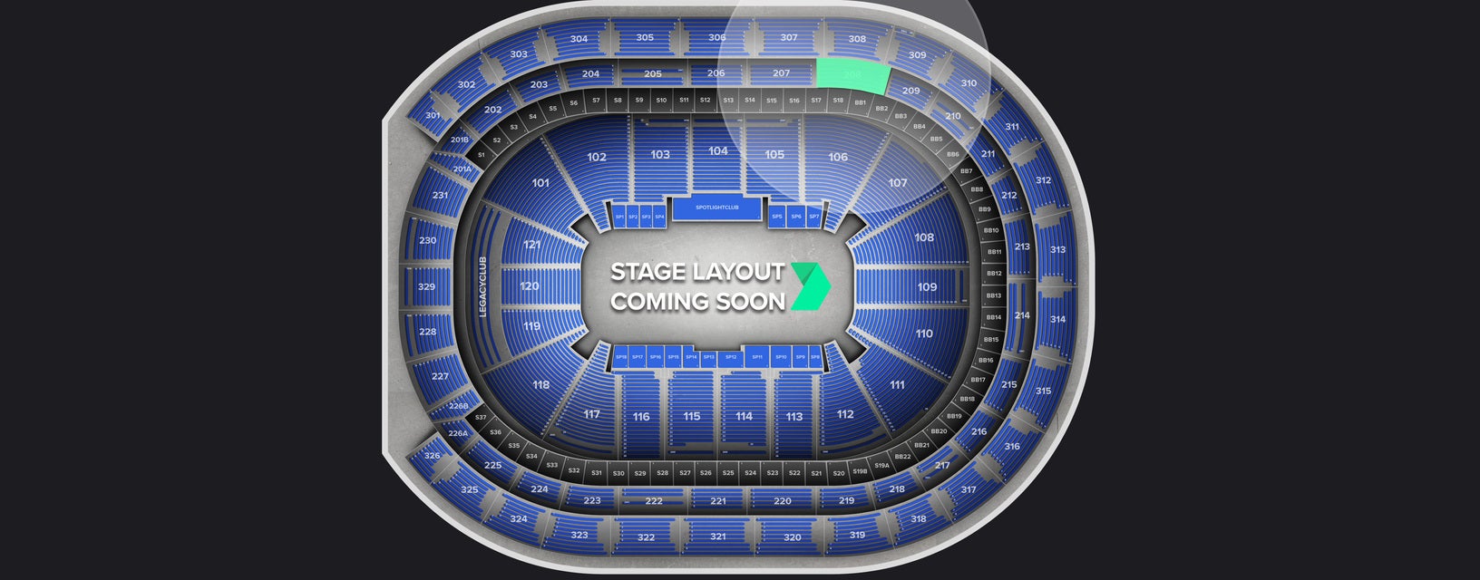 Seat view from Loge