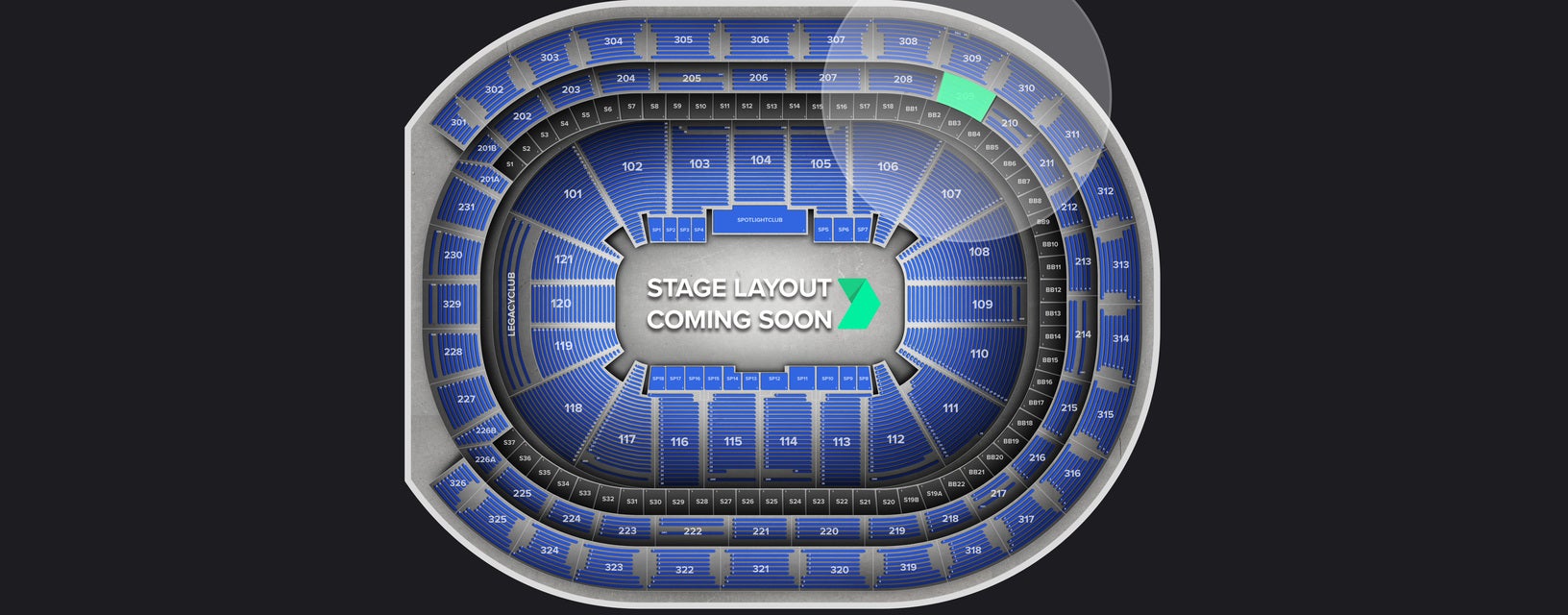 Seat view from Loge