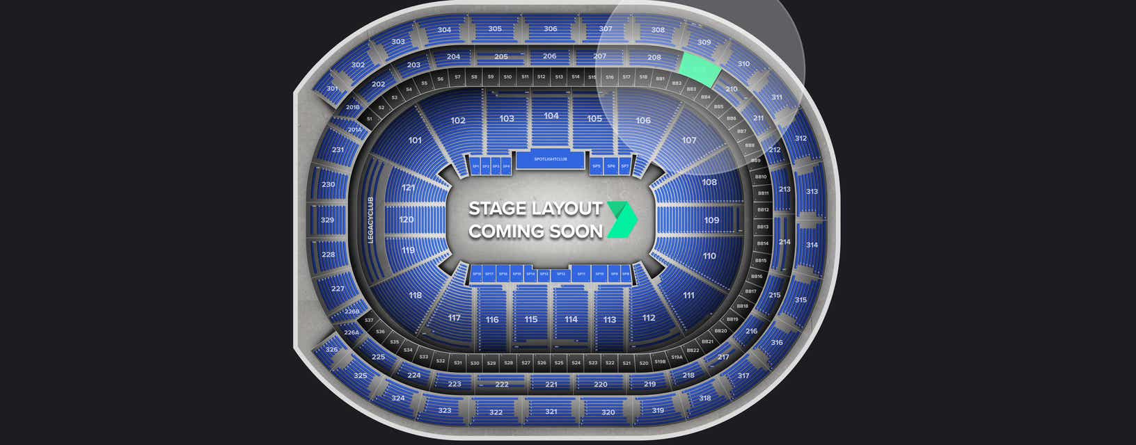 Seat view from Loge
