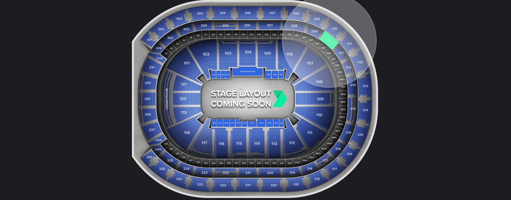 Seat view from Loge