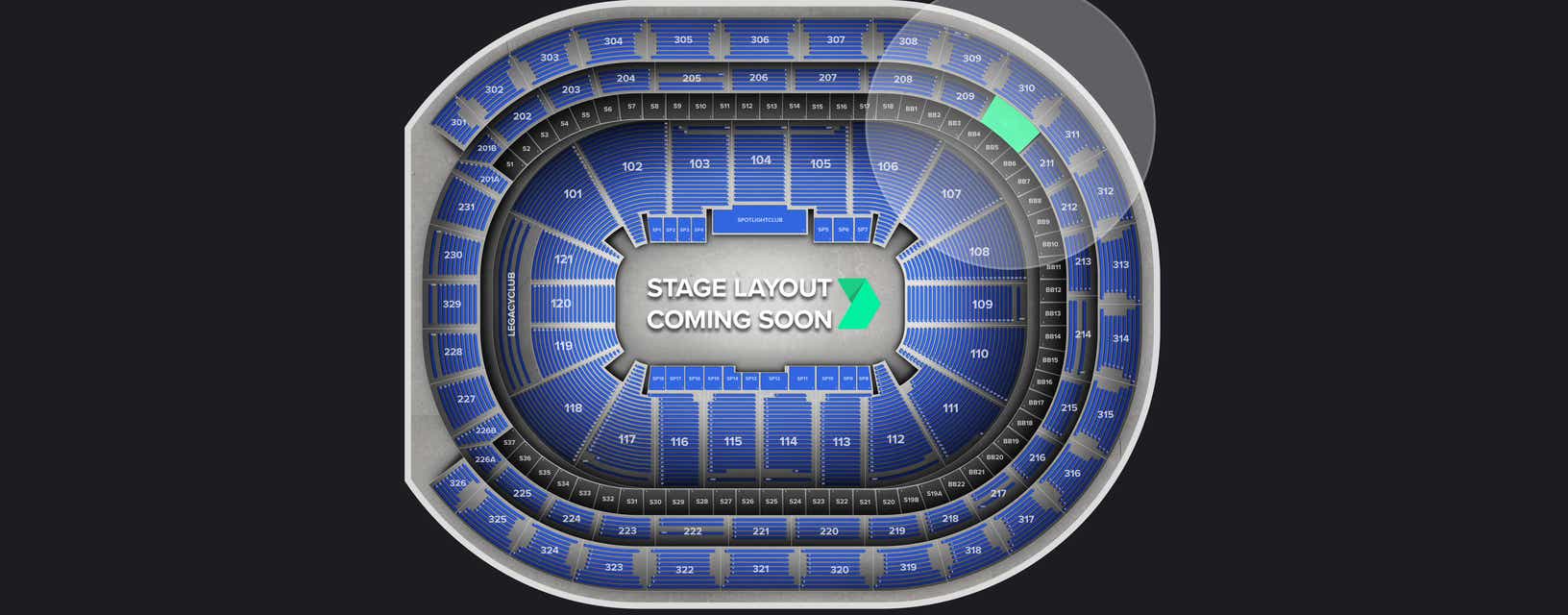 Seat view from Loge