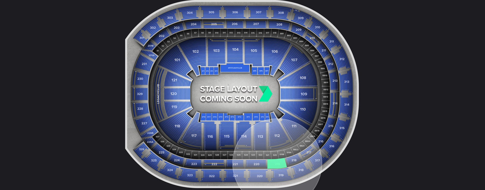 Seat view from Loge