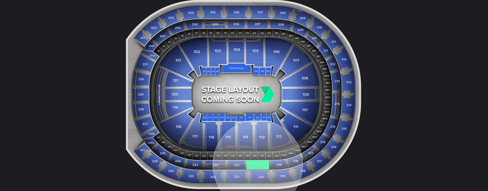 Seat view from Loge
